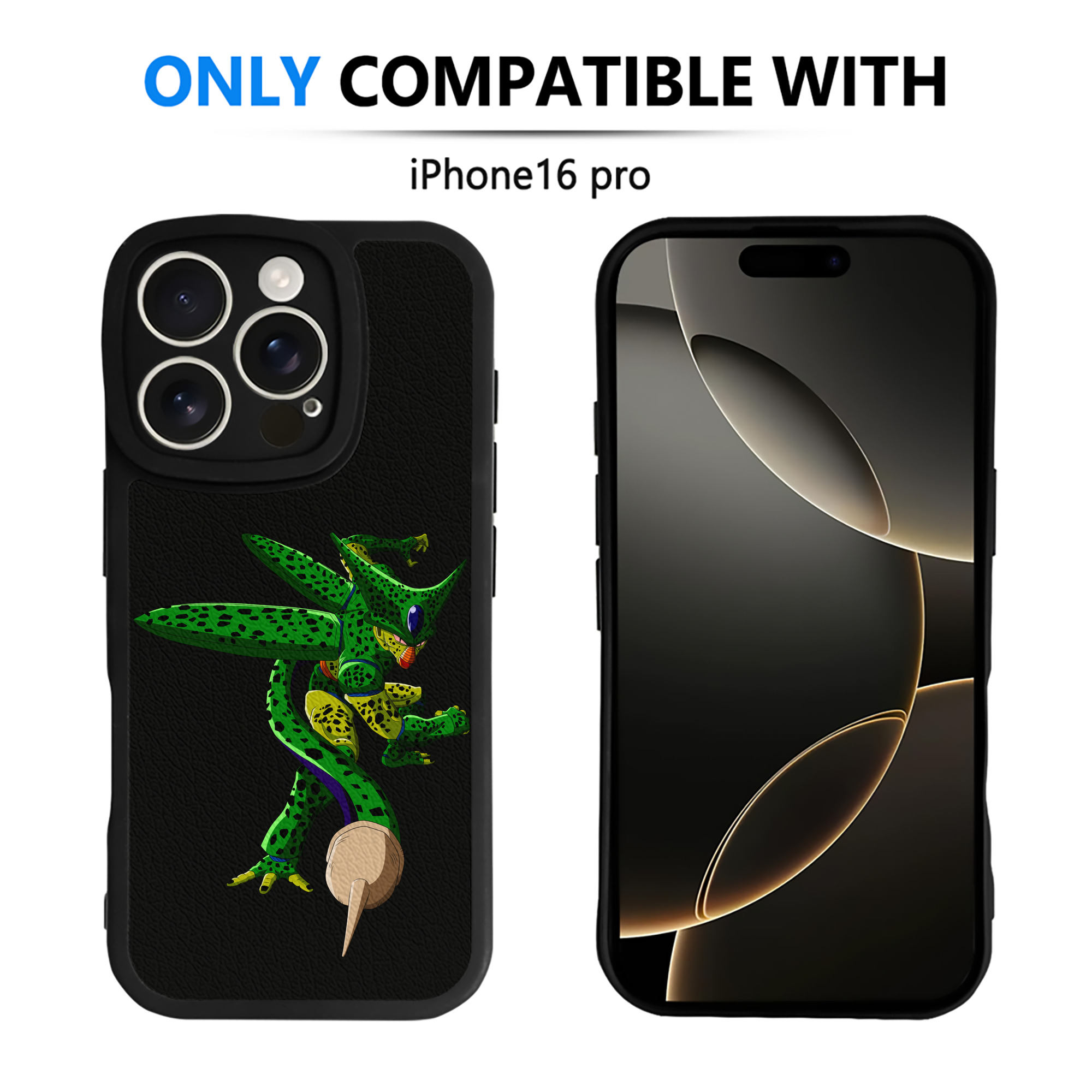 （画像用） ドラゴンボール セル DRAGON BALL Cell 【iPhone 16シリーズ対応】シリコンスマホケース（レザー調） 材質：シリコン